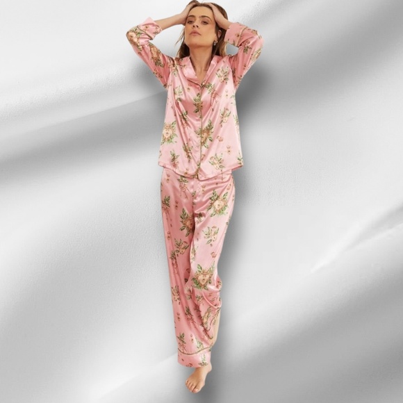 BELLA DESCANSO Biscayne Queen Bee Of Hearts PJ Set - Picture 16 of 16